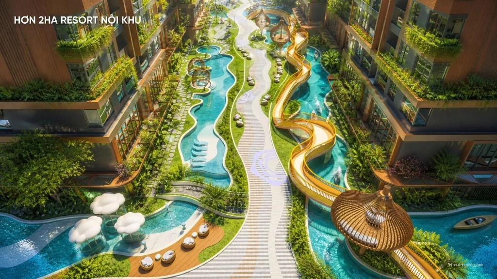 Không gian sống chuẩn resort nội khu hơn 2ha