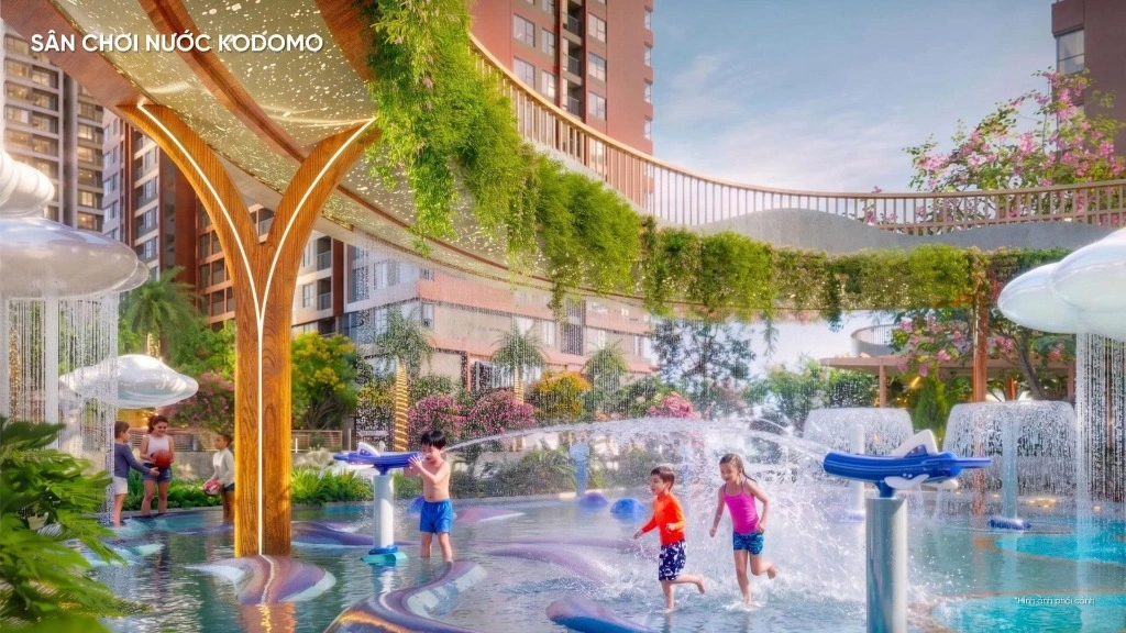 Sân chơi nước Kodomo nhộn nhịp dành cho trẻ em